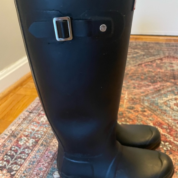 Hunter Tall Rain Boots- size 9 -Black - Picture 10 of 10